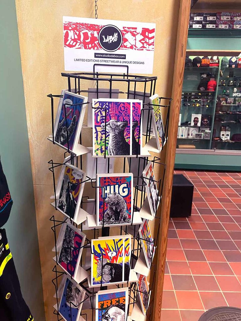 Limited edition apparel showcase Juhroen Leiden 2 juhroen skatestore studiodaboo postcards studiodaboo.com